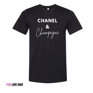 CHANEL & Champagne Trendy Tshirt